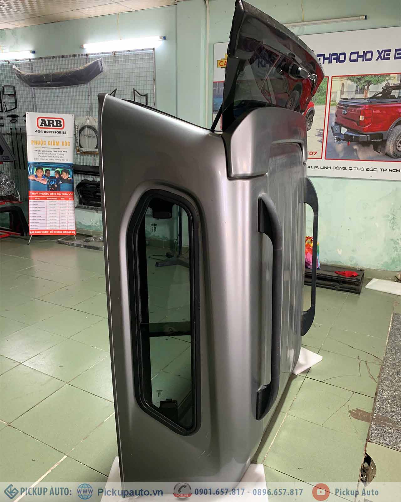 nắp thùng cao xe bán tải triton cũ